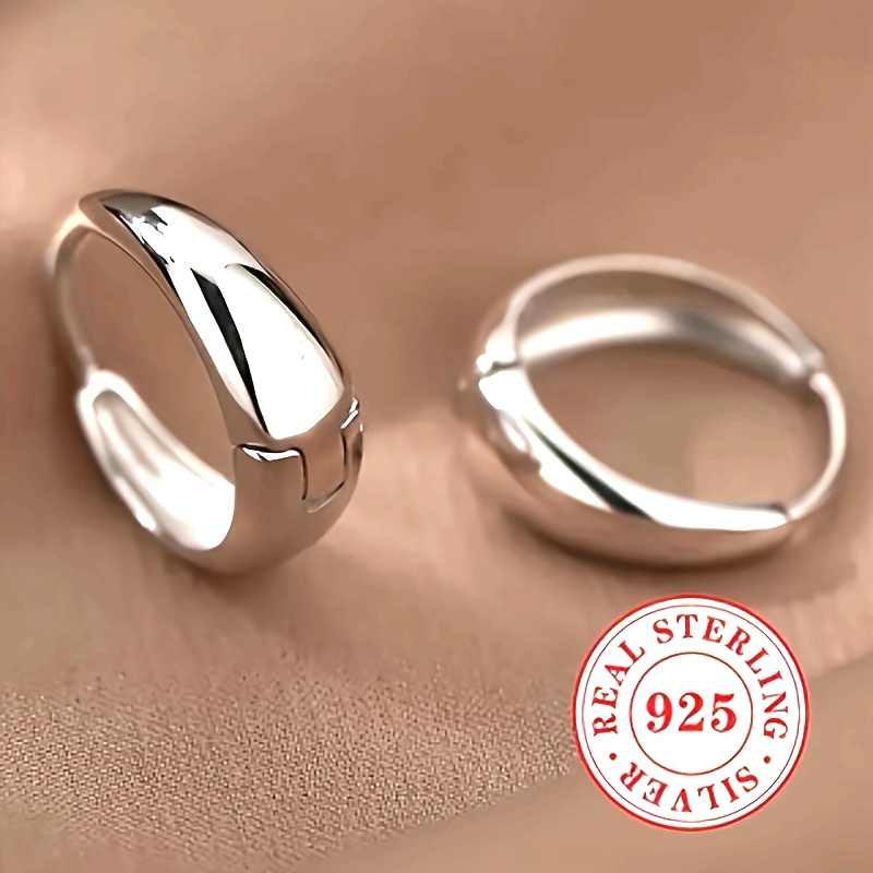 Women's 925 Sterling Silver Round Pendant Stud Earrings with Gemstones